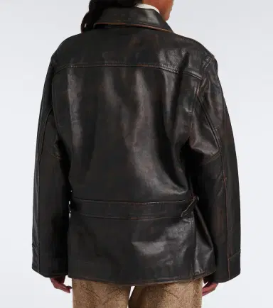 Polo Ralph Lauren Oversized leather jacket | Thumbnail 4 Polo Ralph Lauren Oversized leather jacket | Thumbnail 4