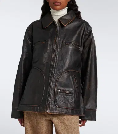 Polo Ralph Lauren Oversized leather jacket | Thumbnail 5 Polo Ralph Lauren Oversized leather jacket | Thumbnail 5