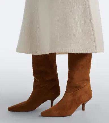 Paris Texas Rose suede knee-high boots | Thumbnail 5 Paris Texas Rose suede knee-high boots | Thumbnail 5