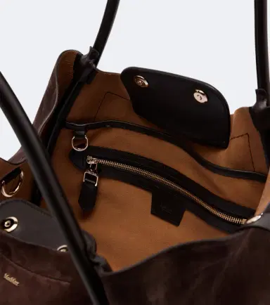 Max Mara Medium suede shoulder bag | Thumbnail 2 Max Mara Medium suede shoulder bag | Thumbnail 2
