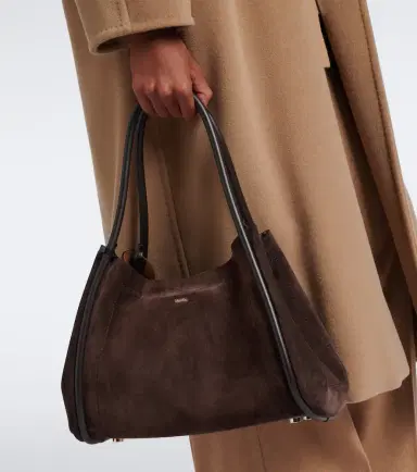 Max Mara Medium suede shoulder bag | Thumbnail 5 Max Mara Medium suede shoulder bag | Thumbnail 5