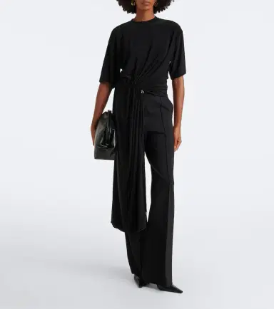 Sportmax Asymmetric draped jersey top | Thumbnail 3 Sportmax Asymmetric draped jersey top | Thumbnail 3