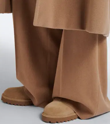 Max Mara Cashmere-trimmed suede combat boots | Thumbnail 6 Max Mara Cashmere-trimmed suede combat boots | Thumbnail 6