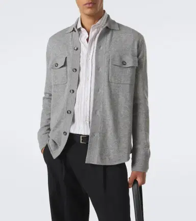 Allude Knitted wool and cashmere shirt | Thumbnail 2 Allude Knitted wool and cashmere shirt | Thumbnail 2
