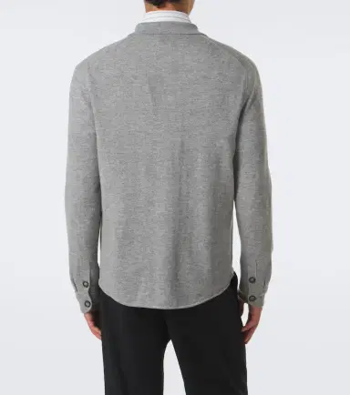 Allude Knitted wool and cashmere shirt | Thumbnail 4 Allude Knitted wool and cashmere shirt | Thumbnail 4