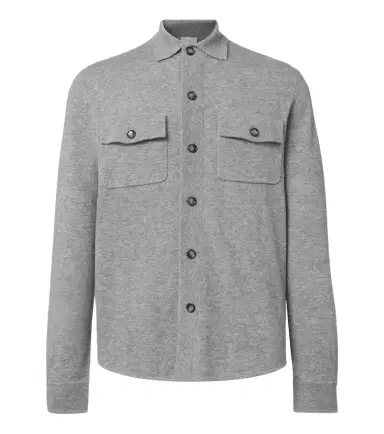 Allude Knitted wool and cashmere shirt | Thumbnail 1 Allude Knitted wool and cashmere shirt | Thumbnail 1
