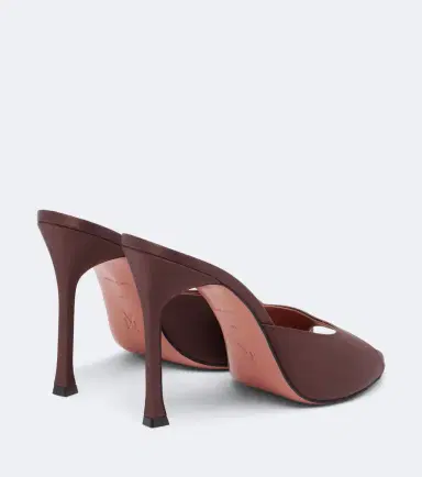 Amina Muaddi Alexa satin mules | Thumbnail 3 Amina Muaddi Alexa satin mules | Thumbnail 3