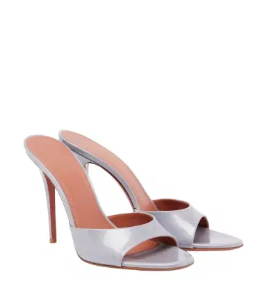 Amina Muaddi Elodie patent leather mules | Thumbnail 1 Amina Muaddi Elodie patent leather mules | Thumbnail 1