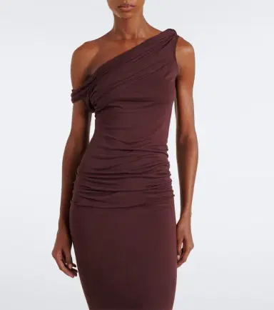 Rick Owens Lilies Laeti draped one-shoulder jersey top | Thumbnail 3 Rick Owens Lilies Laeti draped one-shoulder jersey top | Thumbnail 3