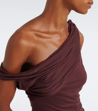 Rick Owens Lilies Laeti draped one-shoulder jersey top | Thumbnail 6 Rick Owens Lilies Laeti draped one-shoulder jersey top | Thumbnail 6