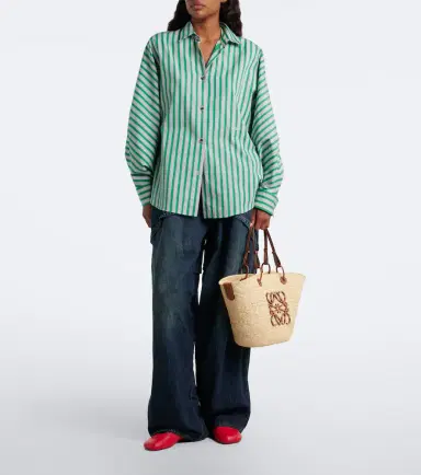 Loewe Anagram Medium leather-trimmed basket bag | Thumbnail 5 Loewe Anagram Medium leather-trimmed basket bag | Thumbnail 5