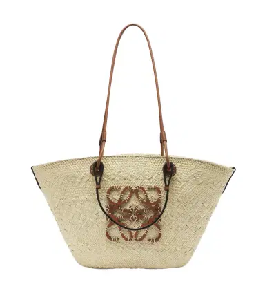 Loewe Anagram Medium leather-trimmed basket bag | Thumbnail 1 Loewe Anagram Medium leather-trimmed basket bag | Thumbnail 1