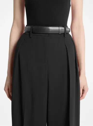 Michael Kors Collection Alessandra Leather Belt | Thumbnail 2 Michael Kors Collection Alessandra Leather Belt | Thumbnail 2