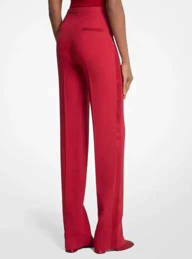 Michael Kors Collection Agyness Double Crepe Sablé Tuxedo Trousers | Thumbnail 2 Michael Kors Collection Agyness Double Crepe Sablé Tuxedo Trousers | Thumbnail 2