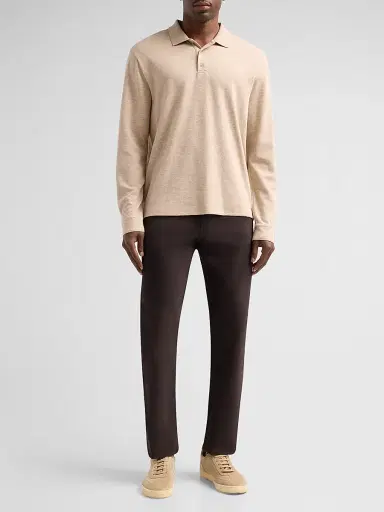 Vince Men's Dylan Cotton-Blend Chino Pants - Arabica - Size 38 | Thumbnail 2 Vince Men's Dylan Cotton-Blend Chino Pants - Arabica - Size 38 | Thumbnail 2