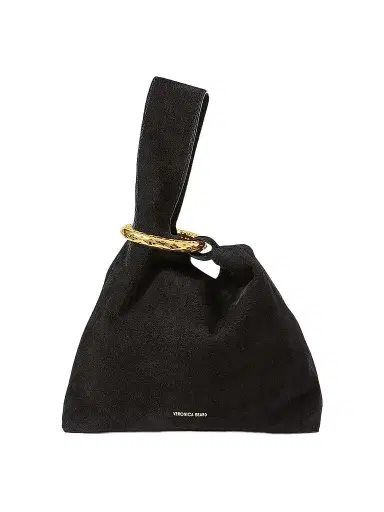 Veronica Beard Women's Swing Suede Clutch - Black | Thumbnail 1 Veronica Beard Women's Swing Suede Clutch - Black | Thumbnail 1