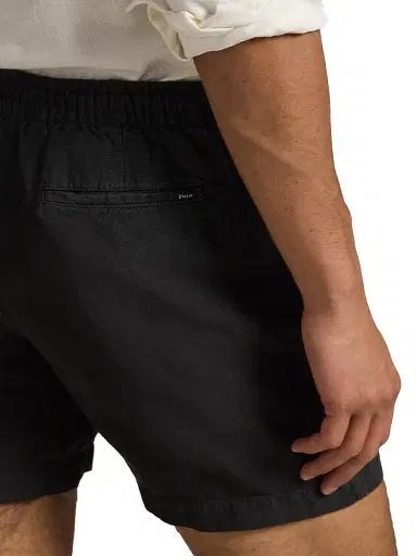 Polo Ralph Lauren Men's Prepster Linen Shorts - Polo Black | Thumbnail 5 Polo Ralph Lauren Men's Prepster Linen Shorts - Polo Black | Thumbnail 5