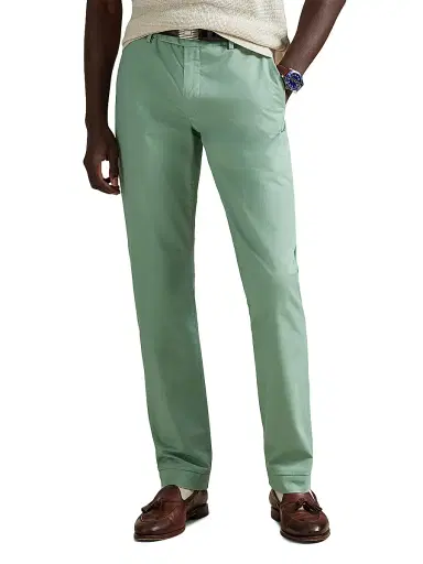 Polo Ralph Lauren Men's Military Stretch-Cotton Mid-Rise Straight-Leg Pants - Faded Mint | Thumbnail 3 Polo Ralph Lauren Men's Military Stretch-Cotton Mid-Rise Straight-Leg Pants - Faded Mint | Thumbnail 3