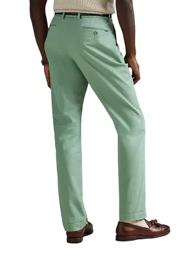 Polo Ralph Lauren Men's Military Stretch-Cotton Mid-Rise Straight-Leg Pants - Faded Mint | Thumbnail 4 Polo Ralph Lauren Men's Military Stretch-Cotton Mid-Rise Straight-Leg Pants - Faded Mint | Thumbnail 4