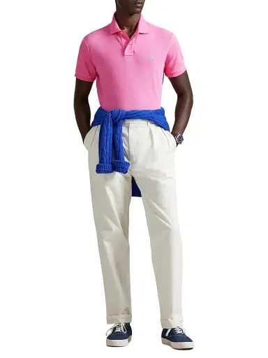 Polo Ralph Lauren Men's Logo Cotton Mesh Polo | Thumbnail 2 Polo Ralph Lauren Men's Logo Cotton Mesh Polo | Thumbnail 2