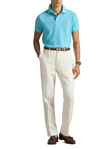 Polo Ralph Lauren Men's Custom-Slim-Fit Mesh Polo Shirt | Thumbnail 2 Polo Ralph Lauren Men's Custom-Slim-Fit Mesh Polo Shirt | Thumbnail 2