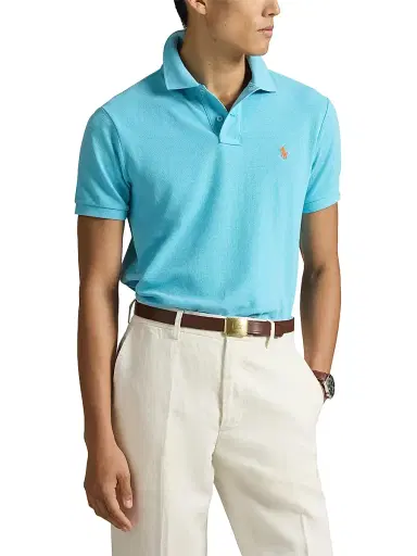 Polo Ralph Lauren Men's Custom-Slim-Fit Mesh Polo Shirt | Thumbnail 3 Polo Ralph Lauren Men's Custom-Slim-Fit Mesh Polo Shirt | Thumbnail 3