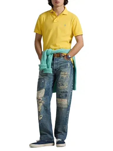 Polo Ralph Lauren Men's Custom-Slim-Fit Mesh Polo Shirt | Thumbnail 2 Polo Ralph Lauren Men's Custom-Slim-Fit Mesh Polo Shirt | Thumbnail 2