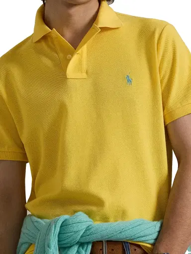 Polo Ralph Lauren Men's Custom-Slim-Fit Mesh Polo Shirt | Thumbnail 5 Polo Ralph Lauren Men's Custom-Slim-Fit Mesh Polo Shirt | Thumbnail 5