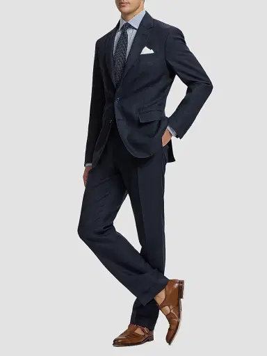 Ralph Lauren Purple Label Men's Kent Hand-Tailored Plaid Suit Jacket | Thumbnail 2 Ralph Lauren Purple Label Men's Kent Hand-Tailored Plaid Suit Jacket | Thumbnail 2