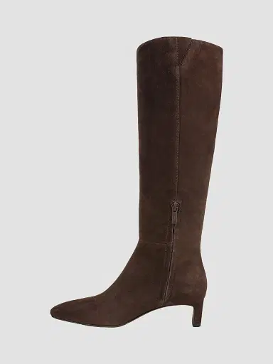 Vince Women's Lilith Tall Suede Knee-High Boots - Cacao Brown | Thumbnail 4 Vince Women's Lilith Tall Suede Knee-High Boots - Cacao Brown | Thumbnail 4