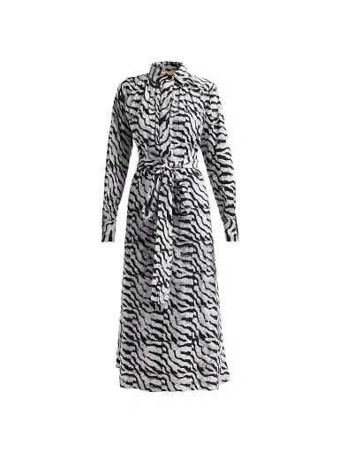 Elisamama Women's Isla Printed Tie-Waist Midi Dress | Thumbnail 1 Elisamama Women's Isla Printed Tie-Waist Midi Dress | Thumbnail 1