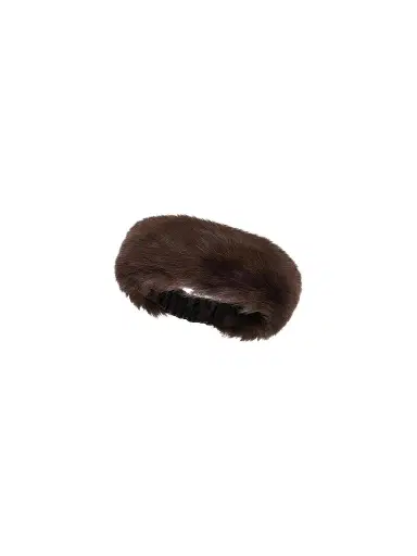 Gorski Women's Merinillo Shearling Lamb Headband - Brown | Thumbnail 1 Gorski Women's Merinillo Shearling Lamb Headband - Brown | Thumbnail 1