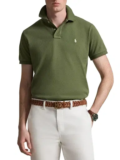 Polo Ralph Lauren Men's Custom-Slim-Fit Mesh Polo Shirt | Thumbnail 3 Polo Ralph Lauren Men's Custom-Slim-Fit Mesh Polo Shirt | Thumbnail 3