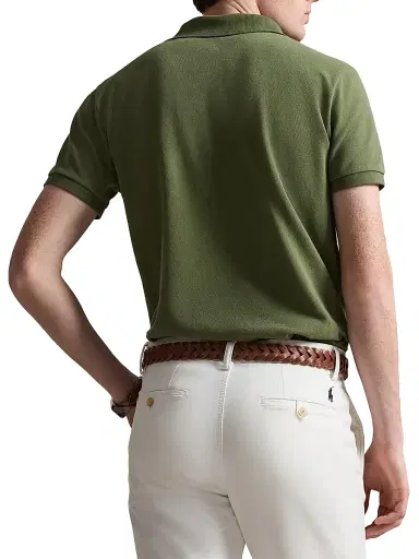 Polo Ralph Lauren Men's Custom-Slim-Fit Mesh Polo Shirt | Thumbnail 4 Polo Ralph Lauren Men's Custom-Slim-Fit Mesh Polo Shirt | Thumbnail 4