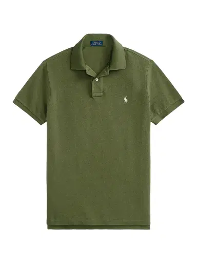 Polo Ralph Lauren Men's Custom-Slim-Fit Mesh Polo Shirt | Thumbnail 1 Polo Ralph Lauren Men's Custom-Slim-Fit Mesh Polo Shirt | Thumbnail 1