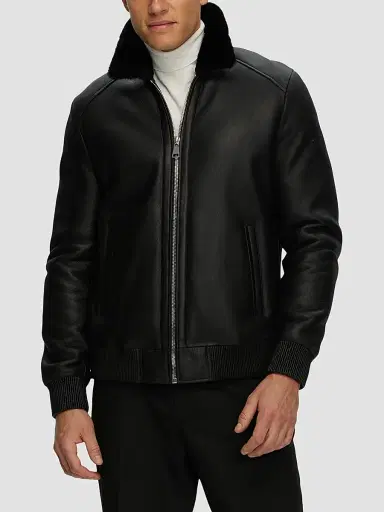 Gorski Men's Merino Shearling Lamb Jacket - Black | Thumbnail 3 Gorski Men's Merino Shearling Lamb Jacket - Black | Thumbnail 3