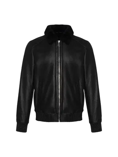 Gorski Men's Merino Shearling Lamb Jacket - Black | Thumbnail 1 Gorski Men's Merino Shearling Lamb Jacket - Black | Thumbnail 1