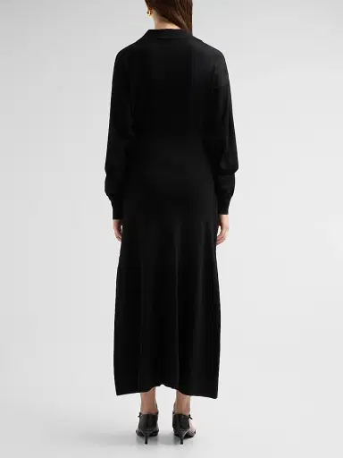 Altuzarra Women's Ellington Faux-Wrap Midi Dress - Black | Thumbnail 3 Altuzarra Women's Ellington Faux-Wrap Midi Dress - Black | Thumbnail 3