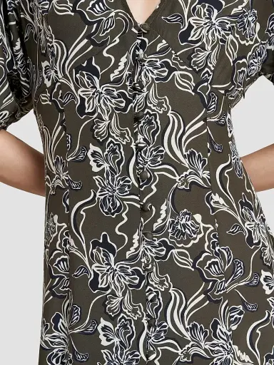 La Ligne Women's Florence Dress - Taupe Floral | Thumbnail 4 La Ligne Women's Florence Dress - Taupe Floral | Thumbnail 4