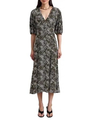 La Ligne Women's Florence Dress - Taupe Floral | Thumbnail 1 La Ligne Women's Florence Dress - Taupe Floral | Thumbnail 1