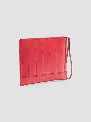 Proenza Schouler Women's Zip Eel Pouch - Red | Thumbnail 6 Proenza Schouler Women's Zip Eel Pouch - Red | Thumbnail 6