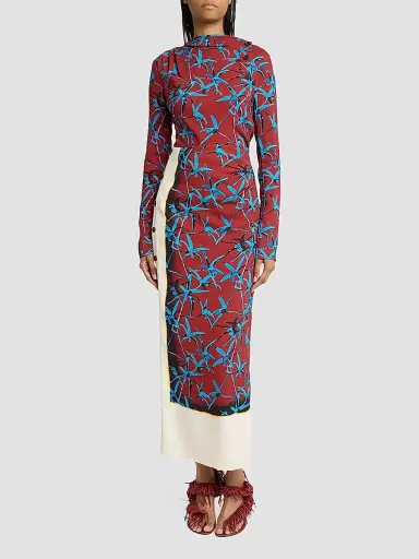 Proenza Schouler Women's Anais Printed Cady Top - Madder Multi | Thumbnail 2 Proenza Schouler Women's Anais Printed Cady Top - Madder Multi | Thumbnail 2