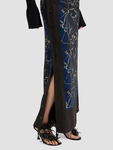 Proenza Schouler Women's Anais Printed Maxi Skirt - Ink Multi | Thumbnail 5 Proenza Schouler Women's Anais Printed Maxi Skirt - Ink Multi | Thumbnail 5
