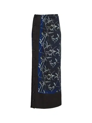 Proenza Schouler Women's Anais Printed Maxi Skirt - Ink Multi | Thumbnail 1 Proenza Schouler Women's Anais Printed Maxi Skirt - Ink Multi | Thumbnail 1