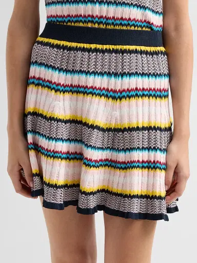 Casablanca Women's Chevron Mini Skirt | Thumbnail 5 Casablanca Women's Chevron Mini Skirt | Thumbnail 5