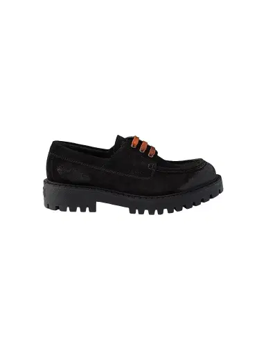 Prada Men's Waxed Suede Lace-Up Shoes - Black | Thumbnail 1 Prada Men's Waxed Suede Lace-Up Shoes - Black | Thumbnail 1
