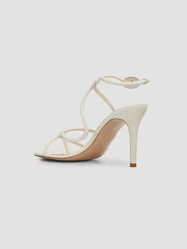 Gianvito Rossi Women's Jungle Mamba 85MM Leather & Rhinestone Sandals - Off White | Thumbnail 4 Gianvito Rossi Women's Jungle Mamba 85MM Leather & Rhinestone Sandals - Off White | Thumbnail 4