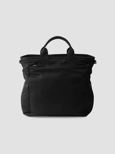 Prada Men's Re-Nylon and Saffiano Leather Tote Bag - Black | Thumbnail 3 Prada Men's Re-Nylon and Saffiano Leather Tote Bag - Black | Thumbnail 3