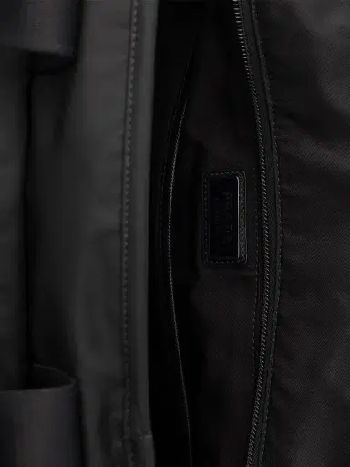Prada Men's Re-Nylon and Saffiano Leather Tote Bag - Black | Thumbnail 4 Prada Men's Re-Nylon and Saffiano Leather Tote Bag - Black | Thumbnail 4