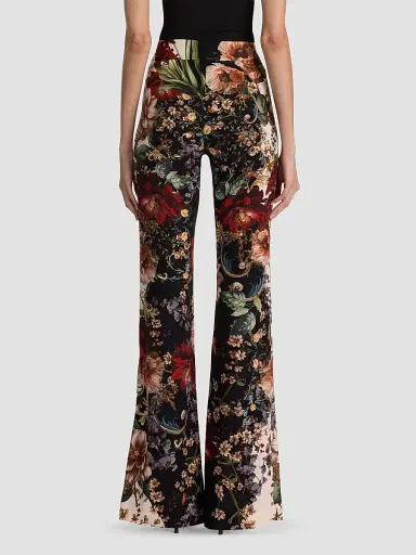 Alice + Olivia Women's Andrew Floral Bootcut Slim Pants - Floral Radiance | Thumbnail 3 Alice + Olivia Women's Andrew Floral Bootcut Slim Pants - Floral Radiance | Thumbnail 3